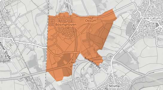 Mietspiegelkarte Meerbusch Ossum B&ouml;singhoven
